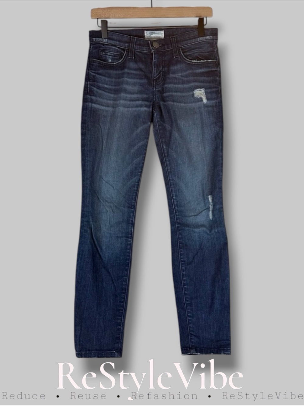 CURRENT/ELLIOT Women’s Size 26-0 Denim Jeans Stiletto Skinny Fit Style Stretch